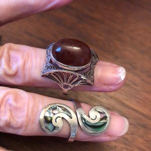 Bundle of sterling silver rings/earrings